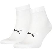 Puma Strømper 2P Sport Light Quarter Socks Hvit Str 35/38