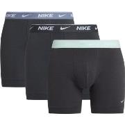 Nike 3P Everyday Essentials Cotton Stretch Boxer Svart/Grønn bomull Me...