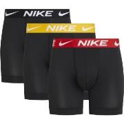 Nike 3P Everyday Essentials Micro Boxer Brief Svart/Rød polyester X-La...
