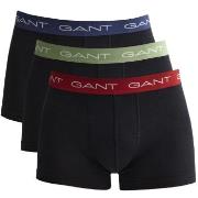 Gant 3P Trunk Svart bomull Medium Herre