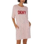 DKNY Less Talk More Sleep Short Sleeve Sleepshirt Rosa viskose Small D...