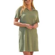 Trofe Stretch Terry Solid Robe Militærgrønn Large Dame