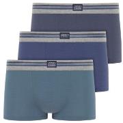 Jockey 3P Cotton Stretch Short Trunk Blå bomull Small Herre