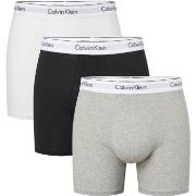 Calvin Klein 3P Modern Cotton Stretch Boxer Brief Grå/Svart bomull Sma...