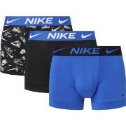 Nike 3P Everyday Essentials Micro Trunks Blå Mønster polyester Small H...