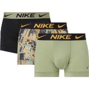 Nike 3P Everyday Essentials Micro Trunks Grønn/Oransje polyester Mediu...