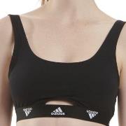 adidas BH Scoop Bralette Svart bomull Small Dame