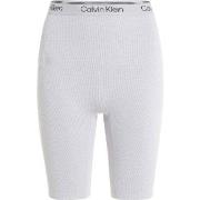 Calvin Klein Sport Ribbed Knit Shorts Lysgrå polyester X-Large Dame