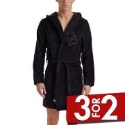 CR7 Cristiano Ronaldo Cotton Bathrobe Svart bomull Large Herre