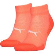 Puma Strømper 2P Sport Cushioned Quarter Socks Korall Str 43/46