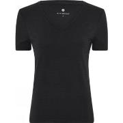 JBS of Denmark Bamboo V-neck Women Slim T-shirt Svart Small Dame