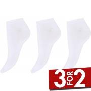 Decoy Strømper 3P Bamboo Classic Sneaker Socks Hvit Strl 37/41 Dame