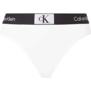 Calvin Klein Truser CK96 Cotton Thong Hvit bomull Small Dame