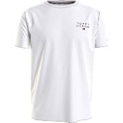 Tommy Hilfiger Cotton Tee Logo T-shirt Hvit bomull Small Herre