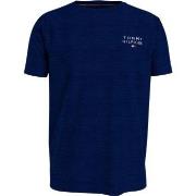 Tommy Hilfiger Cotton Tee Logo T-shirt Marine bomull Medium Herre