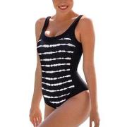 Wiki Isabella Classic Swimsuit Svart Mønster 44 Dame