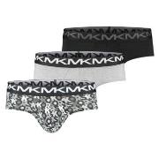 Michael Kors 3P Fashion Low Rise Brief Svart/Hvit bomull Large Herre