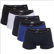 BOSS 5P Jersey Quality Cotton Mix Solid Cotton Trunks Mixed bomull X-L...