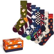 Happy Sock A Wild Week Socks Gift Set Strømper 7P Mixed bomull Str 36/...