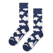 Happy Sock Cloudy Navy Sock Strømper Marine Str 36/40