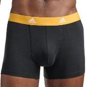 adidas 3P Active Flex Cotton Trunk Svart/Oransje bomull Large Herre