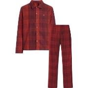 Calvin Klein Pure Flannel Pyjamas Rød bomull Small Herre