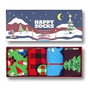 Happy socks Strømper 4P Santas Workshop Socks Gift Set Mixed bomull St...