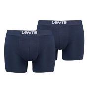 Levis 2P Men Solid Basic Boxer Brief Marine bomull Medium Herre