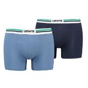 Levis 2P Men Sportswear Logo Boxer Brief Marine/Blå bomull X-Large Her...
