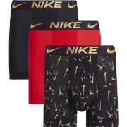 Nike 3P Everyday Essentials Micro Boxer Brief Svart/Gull polyester Med...