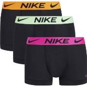 Nike 3P Everyday Essentials Micro Trunks Svart/Rosa polyester Large He...