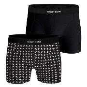 Björn Borg 2P Premium Cotton Stretch Boxer 2633 Svart/Hvit bomull Smal...