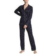 Calida Winter Dreams Pyjama Set Marine Stripet bomull XX-Small Dame