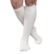 Trofe Cotton Knee High Sock Strømper Hvit Str 35/38 Dame