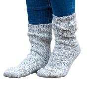 Trofe Knitted Wool Sock Strømper Grå Str 35/38 Dame