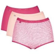 Sloggi Truser 3P Basic Plus Maxi Colored Multi-colour-2 bomull 38 Dame