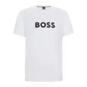 BOSS T Shirt RN Hvit bomull Medium Herre