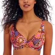 Freya Santiago Nights UW High Apex Bikini Top Rosa Mønster H 80 Dame