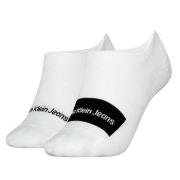 Calvin Klein Strømper 2P Women Footie High Cut Socks Hvit One Size Dam...