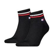 Tommy Men Uni TJ Iconic Quarter Socks Strømper 2P Svart Str 43/46 Herr...