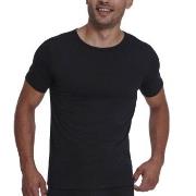 Sloggi 2P Men ABC O Neck T Shirt Svart bomull X-Small Herre