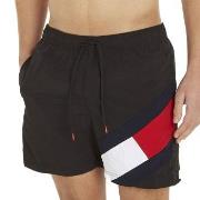 Tommy Hilfiger Badebukser Solid Flag Swim Shorts Svart nylon Large Her...