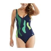 Damella Julia Basic Swimsuit Blå/Grønn 50 Dame