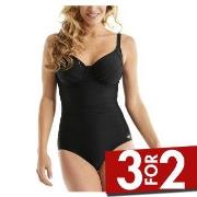 Damella Liza Swimsuit Svart D 40 Dame