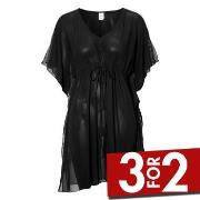 Damella Selma Basic Cover Up Tunica Svart polyamid One Size Dame