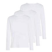 Tommy Hilfiger 3P Premium Essentials Long Sleeve Hvit bomull Small Her...