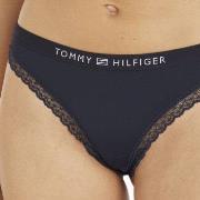Tommy Hilfiger Truser Tonal Logo Lace Thong Marine X-Large Dame