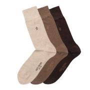 Panos Emporio Strømper 3P Daniel Bamboo Sock Brun One Size Herre