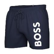 BOSS Badebukser Swimshorts Octopus Blå polyamid Medium Herre