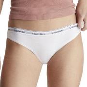 Calvin Klein Truser 3P Low Rise Bikini Briefs Hvit bomull Large Dame